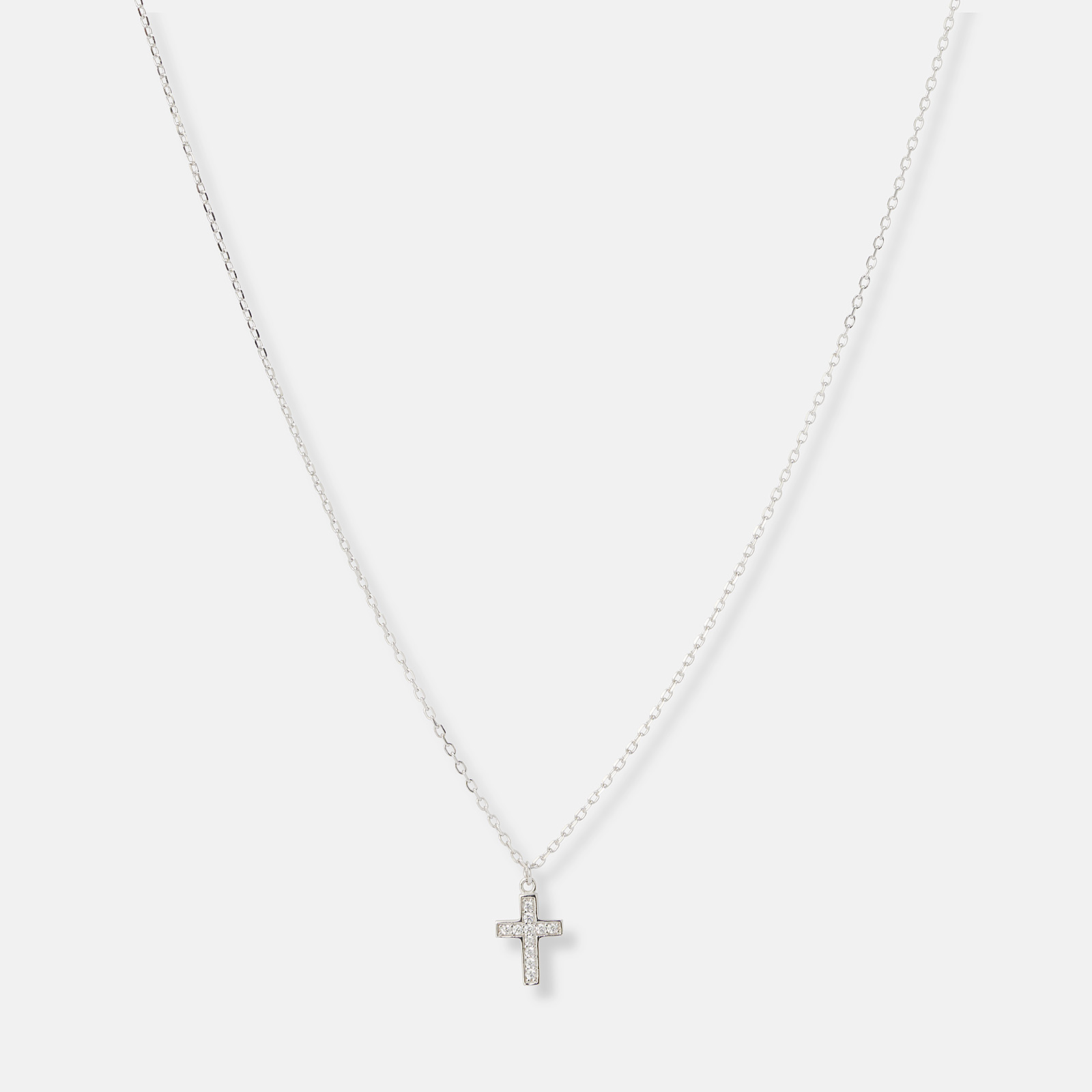 Set med 2-par halsband i äkta silver - 42+3cm Set med 2-par halsband i äkta silver - 42+3cm