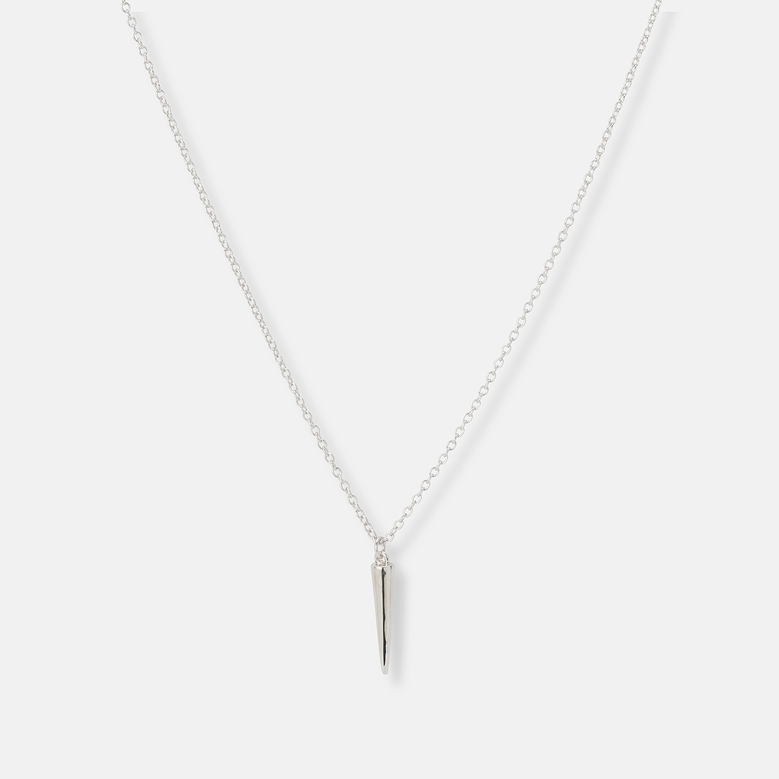 Örhängen & halsband set i äkta silver - spikes