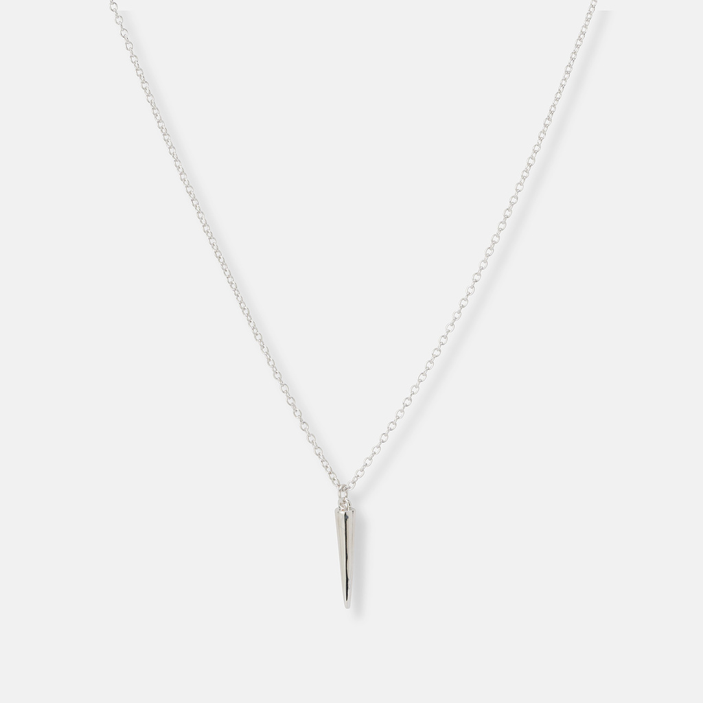 Örhängen & halsband set i äkta silver - spikes