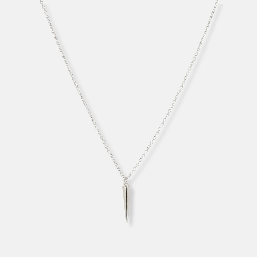 Örhängen & halsband set i äkta silver - spikes