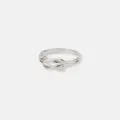 Ring i äkta silver - slät med infinitysymbol, 17