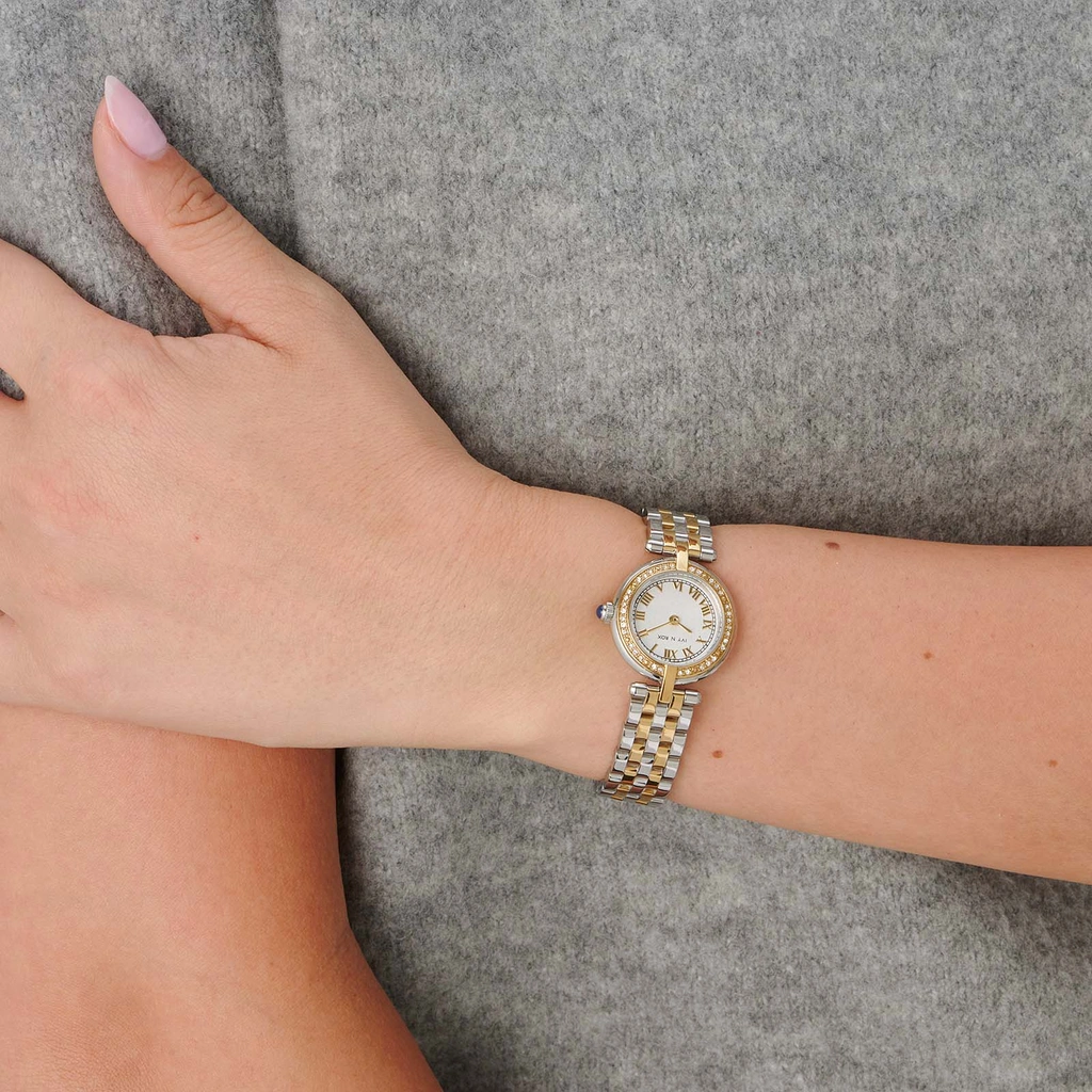 Ivy n Rox Luna damklocka bicolor/vit - 24 mm