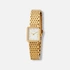 Ivy n Rox Vouge damklocka guld/vit - 18x26 mm