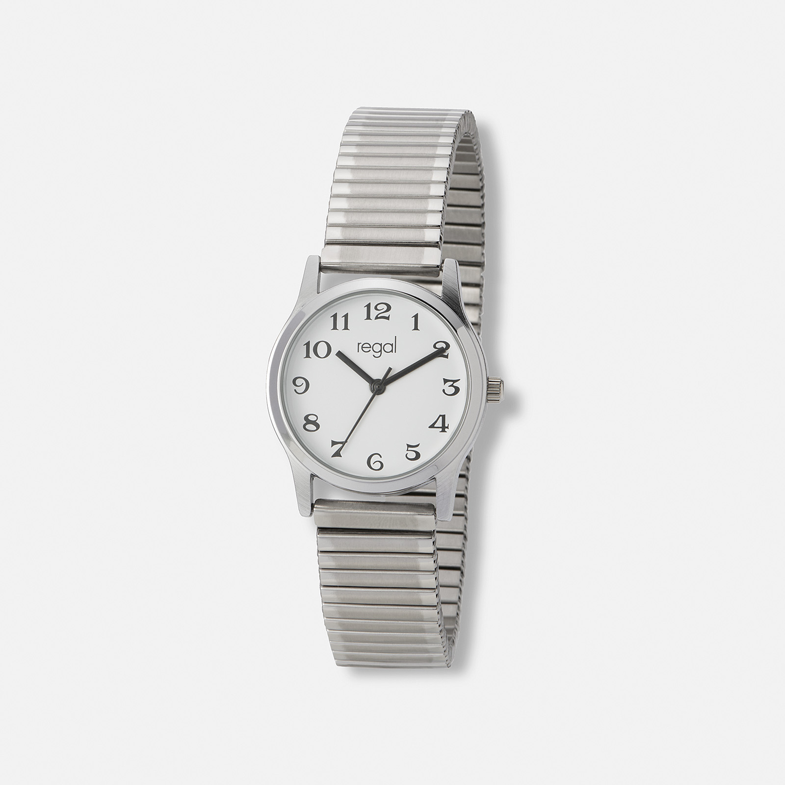 Regal damklocka silver/vit, flexband -