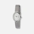Regal damklocka, oval silver/vit