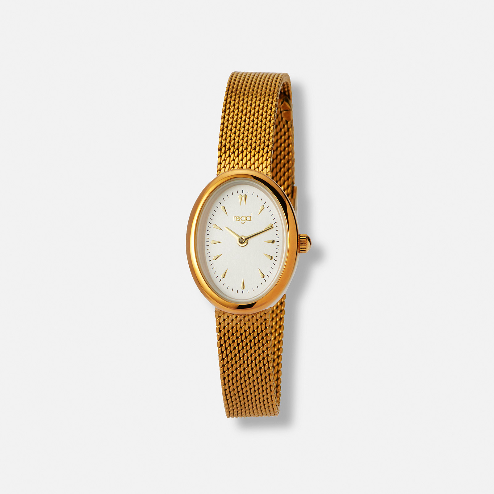 Regal damklocka guld/vit -