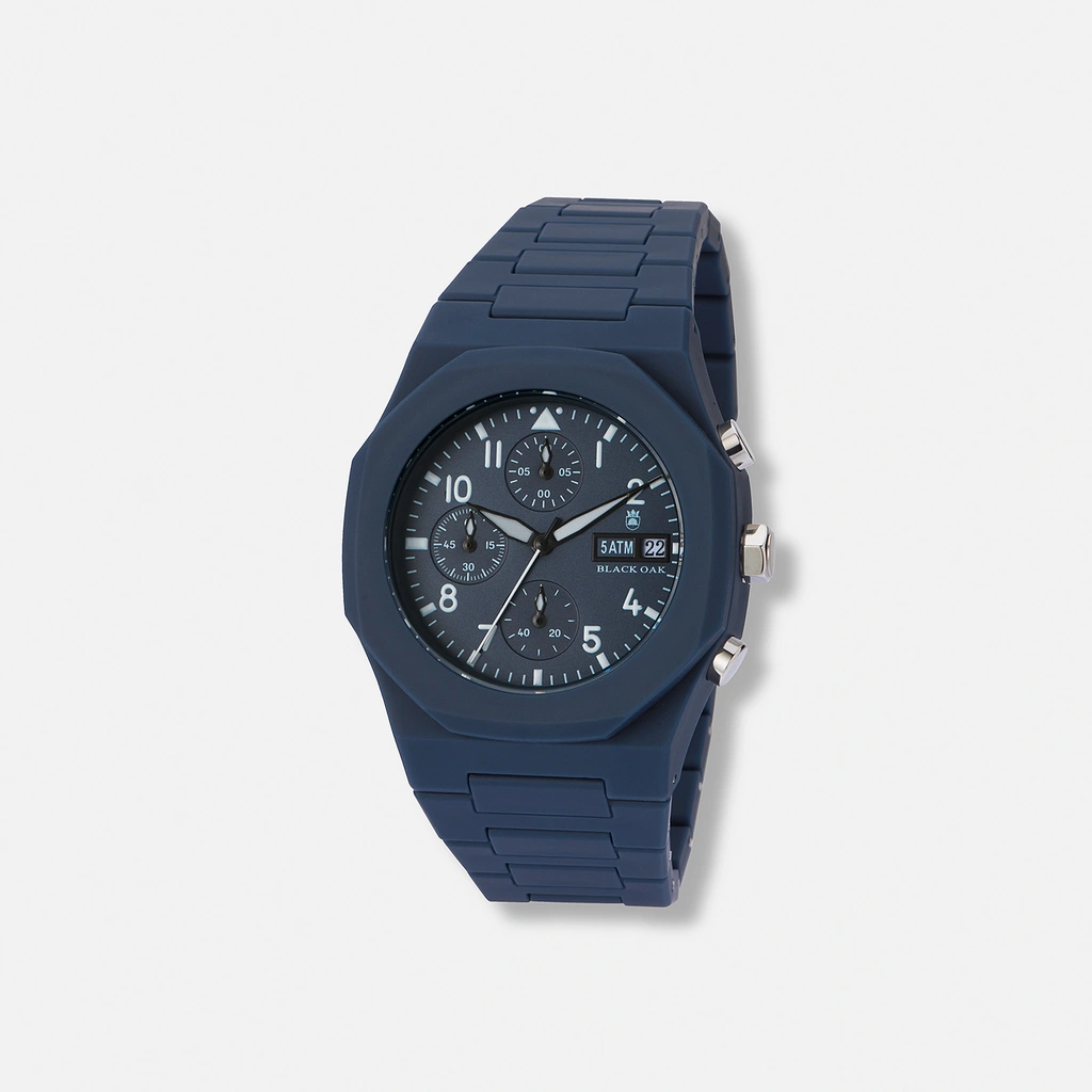 Black Oak Monarch Kronograf blå metall - 41 mm