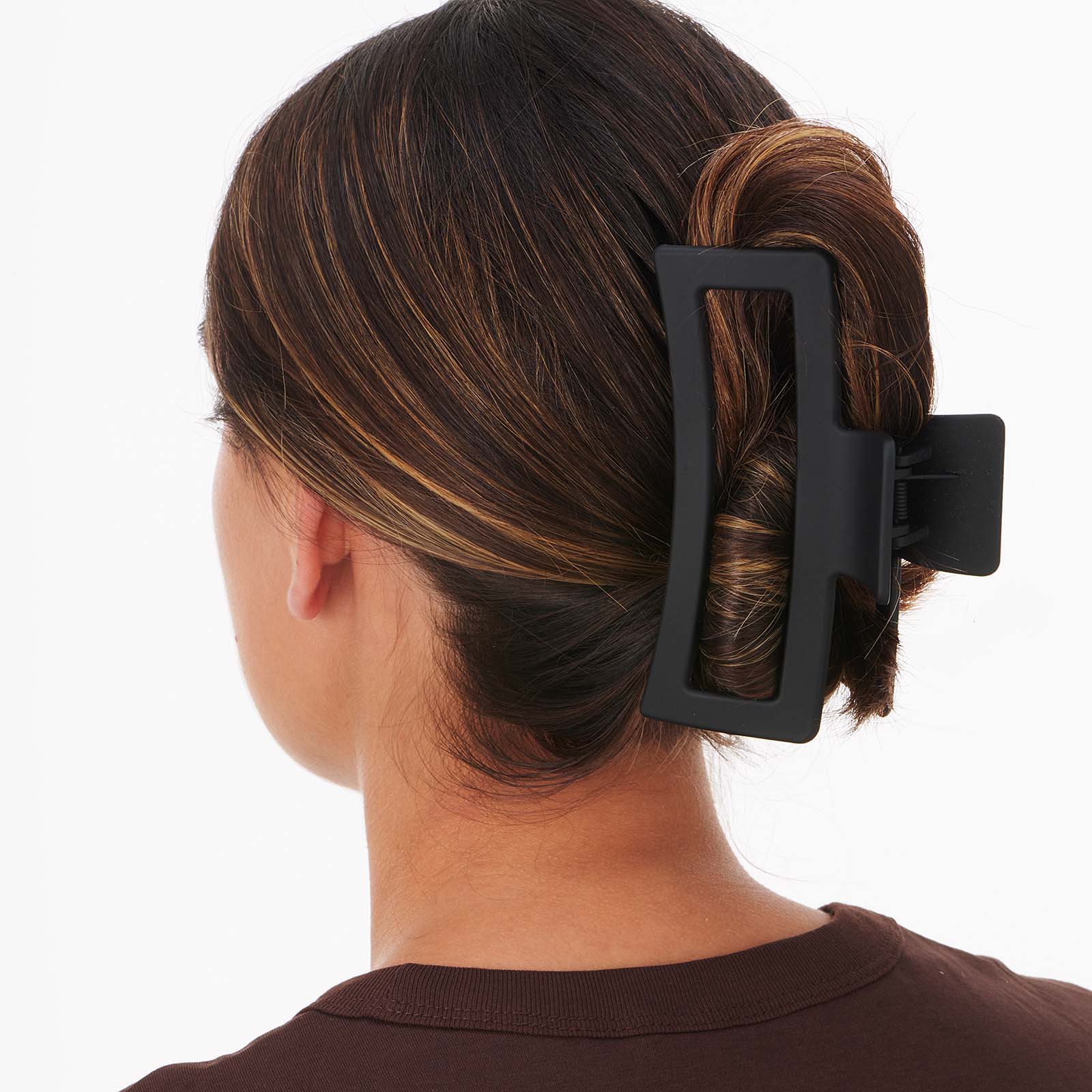 Svart hårklämma 13 cm