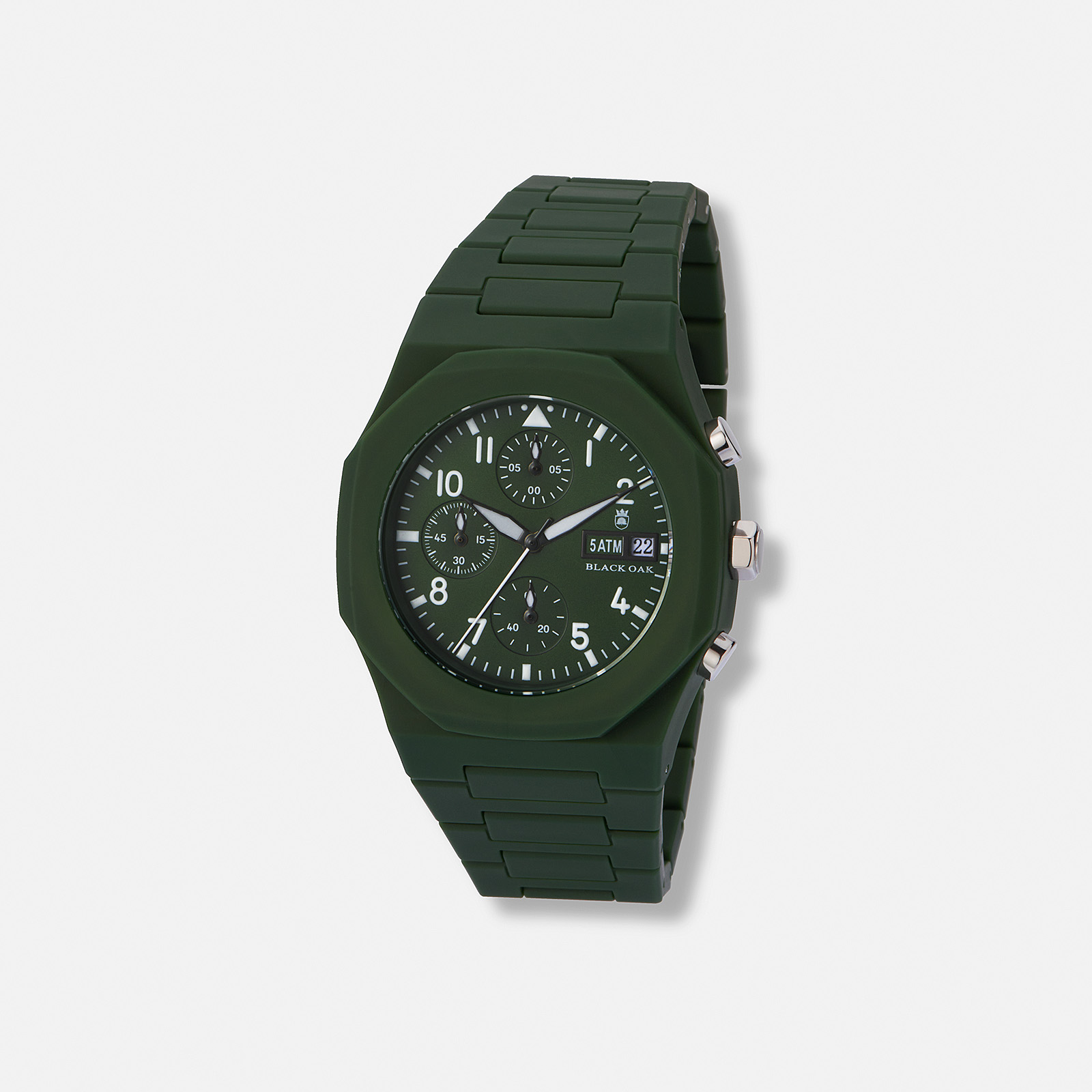 Black Oak Monarch Kronograf grön metall - 41 mm