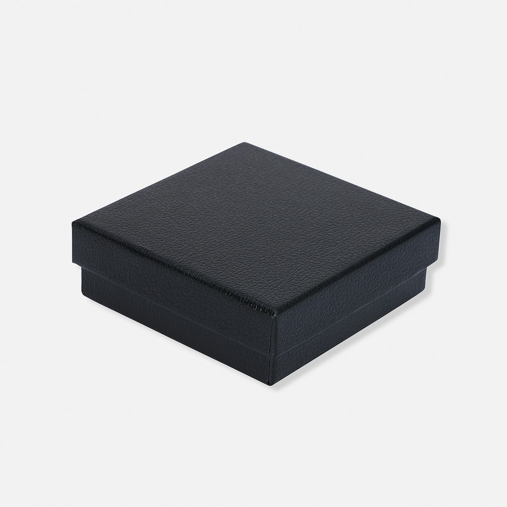 Svart presentask - 8x8 cm
