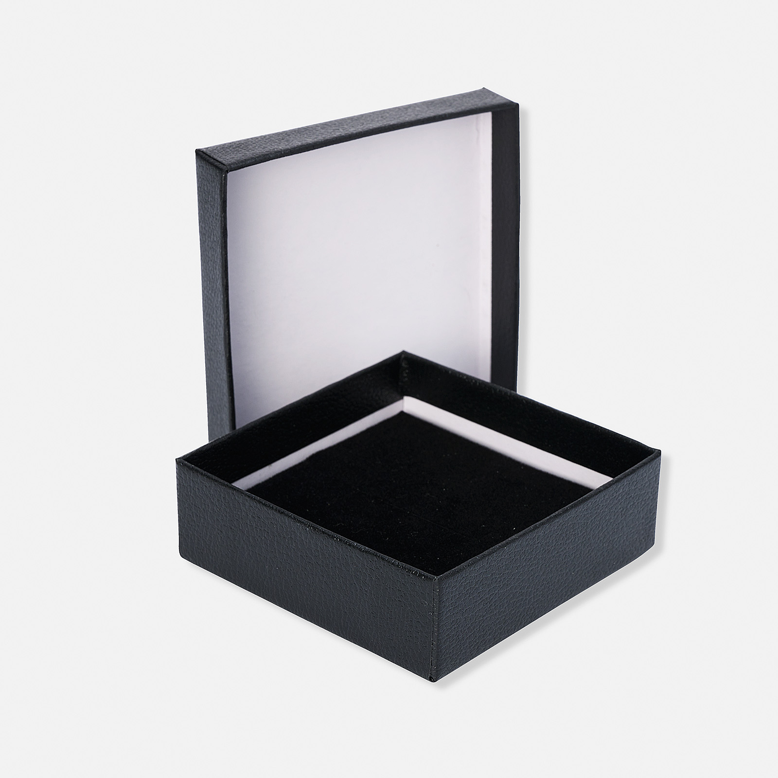 Svart presentask - 8x8 cm