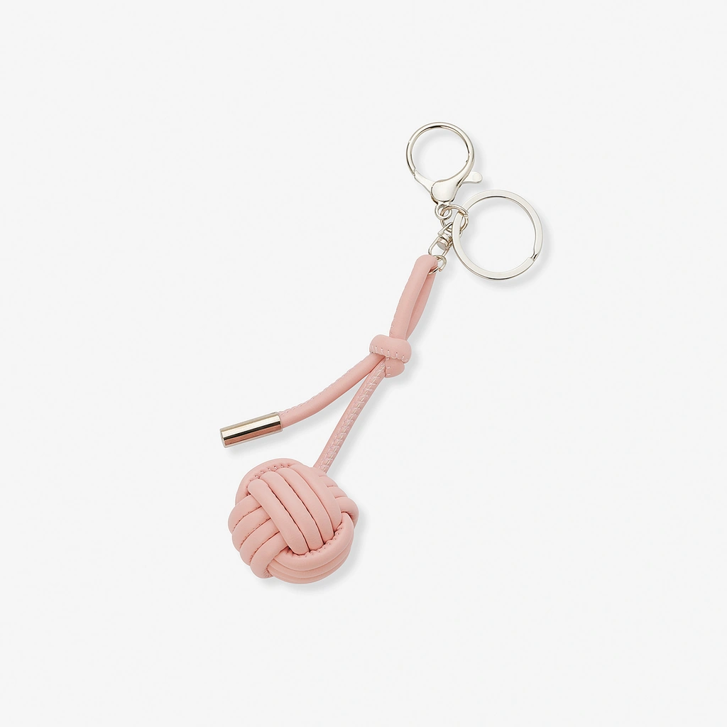 Väskaccessoar - ljusrosa knop