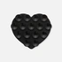 Mobilhållare med sugkoppar, svart hjärta