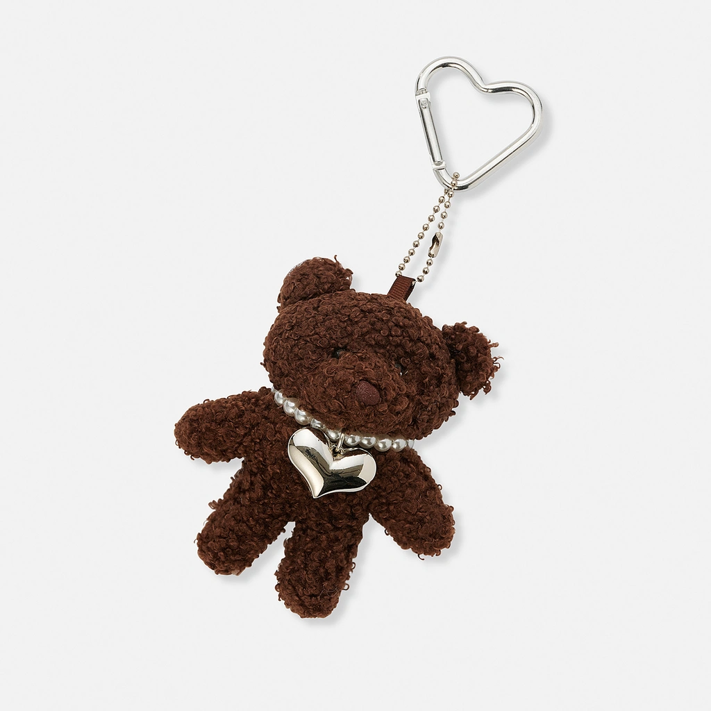 Väskaccessoar - brun teddybjörn