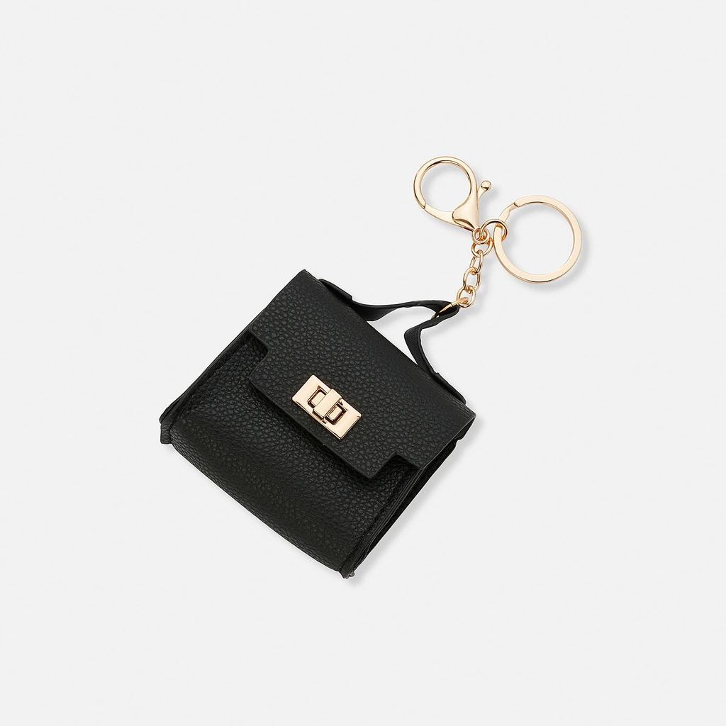 Väskaccessoar - svart  mini-väska