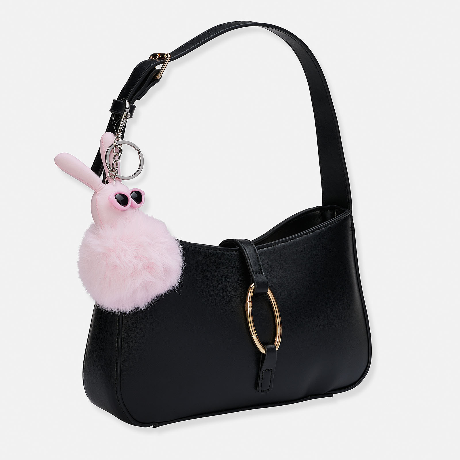 Väskaccessoar - ljusrosa kanin