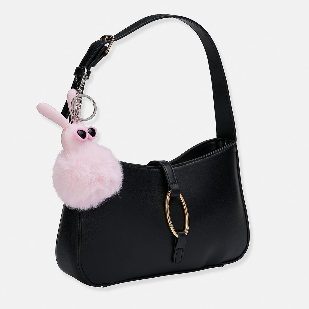Väskaccessoar - ljusrosa kanin