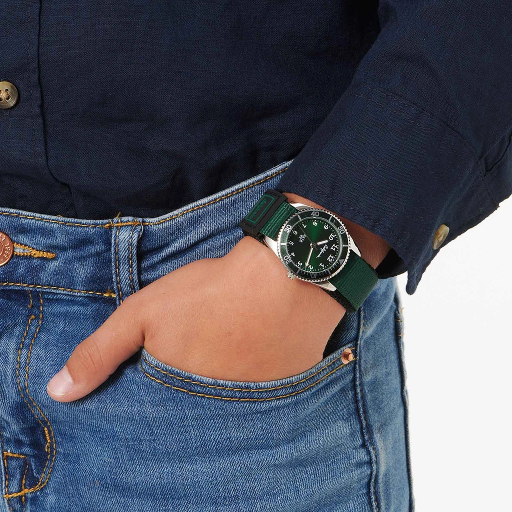 California barnklocka kardborreband, grön 30 mm