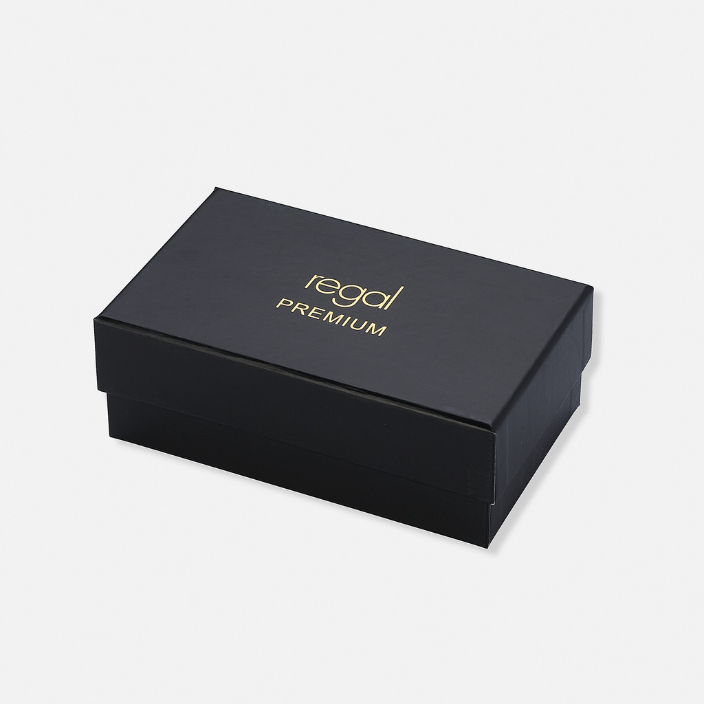 Regal klockset dam, fyrkantig, vit/guld - 25x25 mm