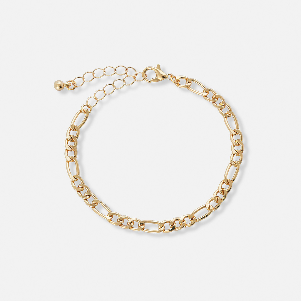 Regal klockset dam, fyrkantig, vit/guld - 25x25 mm