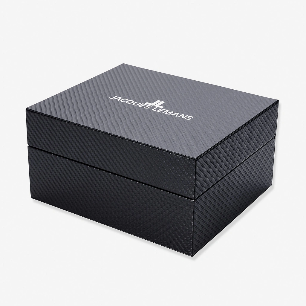 Jacques Lemans Liverpool herrklocka - set blå/stål, 44 mm