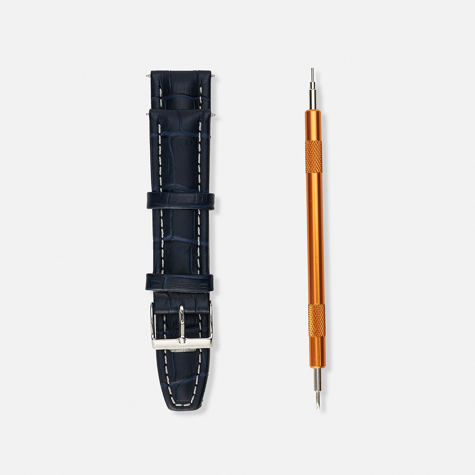 Jacques Lemans Liverpool herrklocka - set blå/stål, 44 mm Jacques Lemans Liverpool herrklocka - set blå/stål, 44 mm