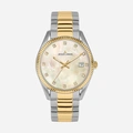Jacques Lemans Derby - damklocka, vit/stål, 34 mm