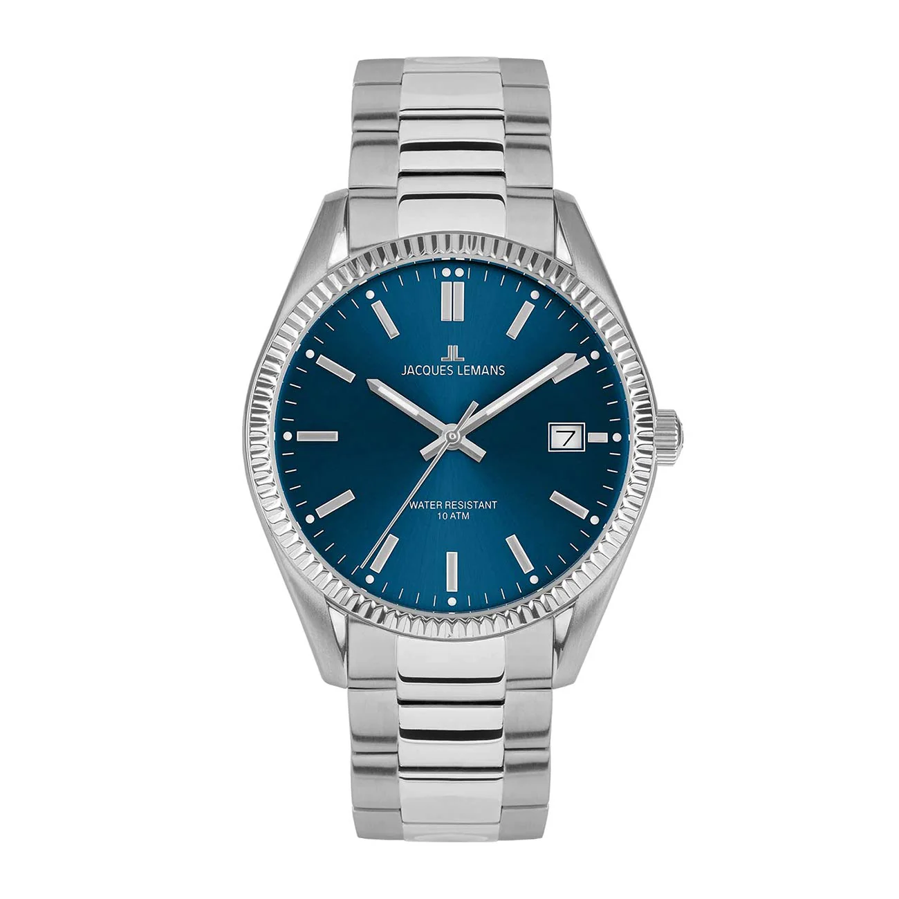 Jacques Lemans Derby - herrklocka, blå/stål, 40 mm Jacques Lemans Derby - herrklocka, blå/stål, 40 mm