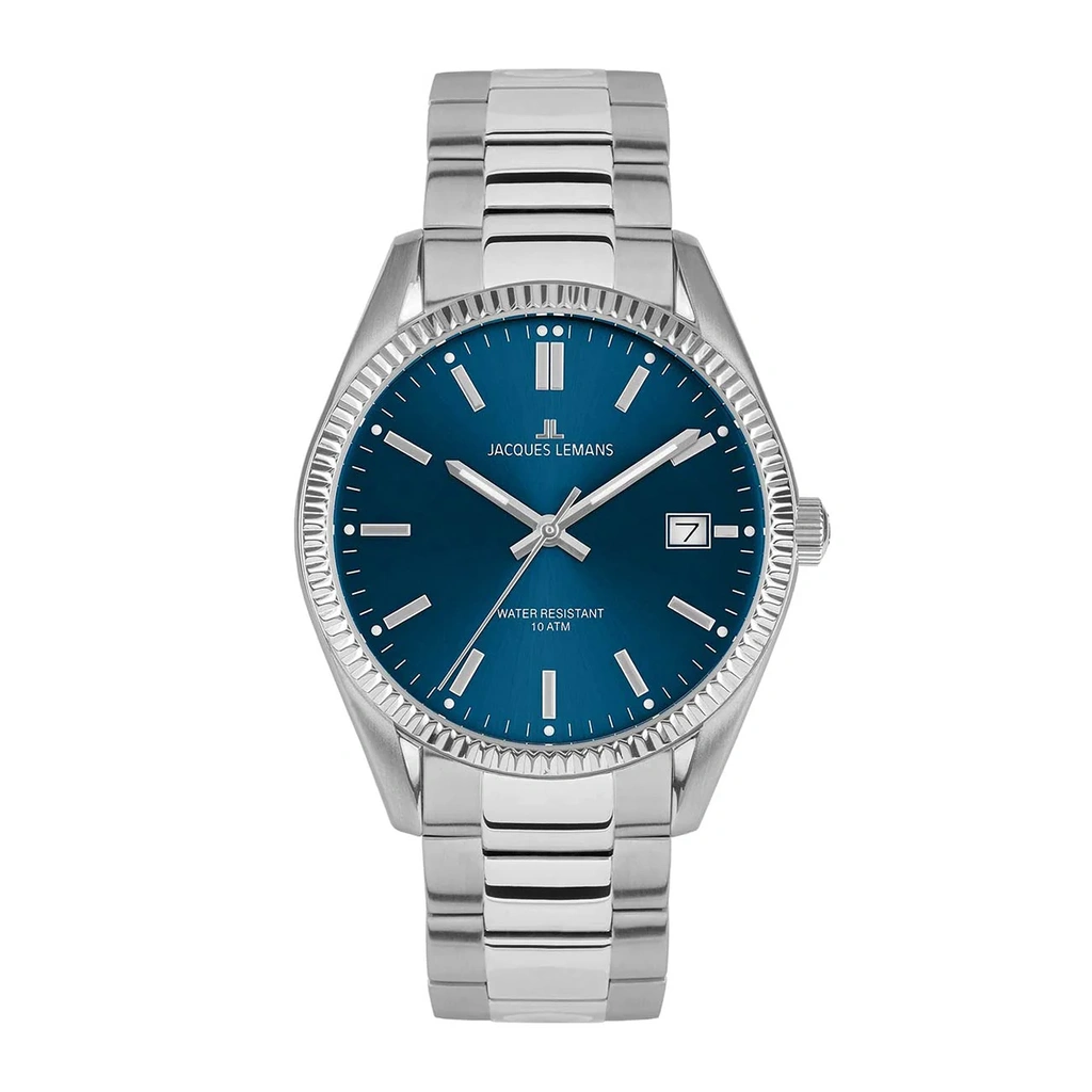 Jacques Lemans Derby - herrklocka, blå/stål, 40 mm