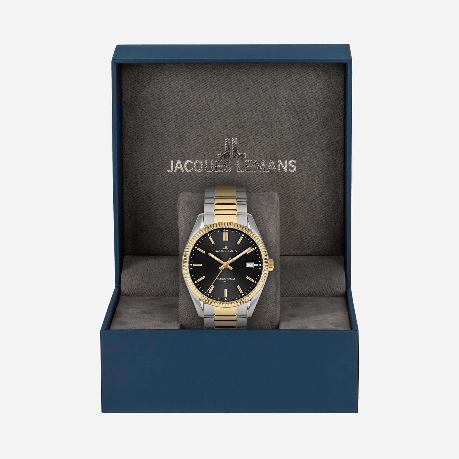 Jacques Lemans Derby - herrklocka, svart/bicolor, 40 mm Jacques Lemans Derby - herrklocka, svart/bicolor, 40 mm