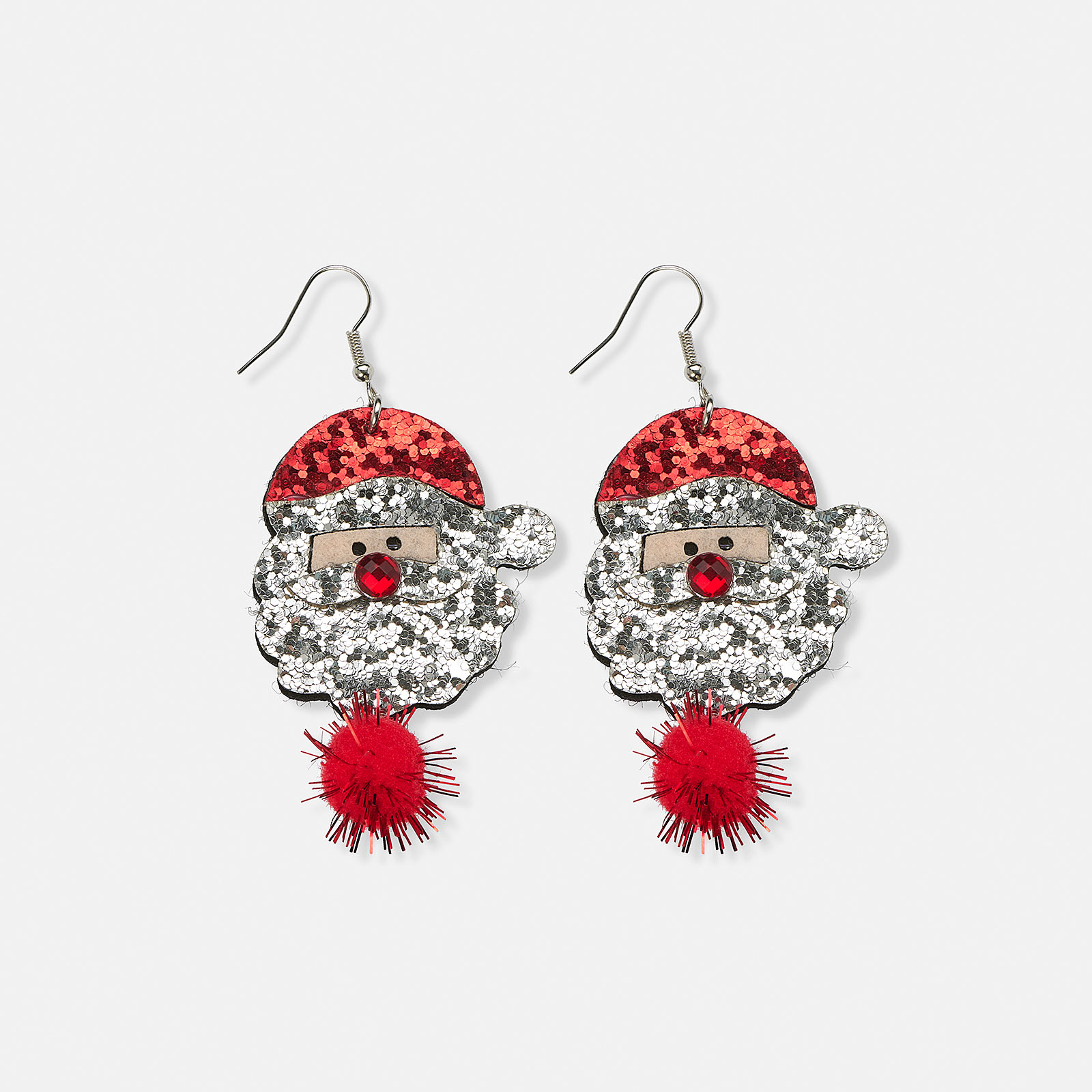 Julörhängen med glittrig tomte