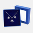 Örhängen & halsband set i äkta silver - snöflingor