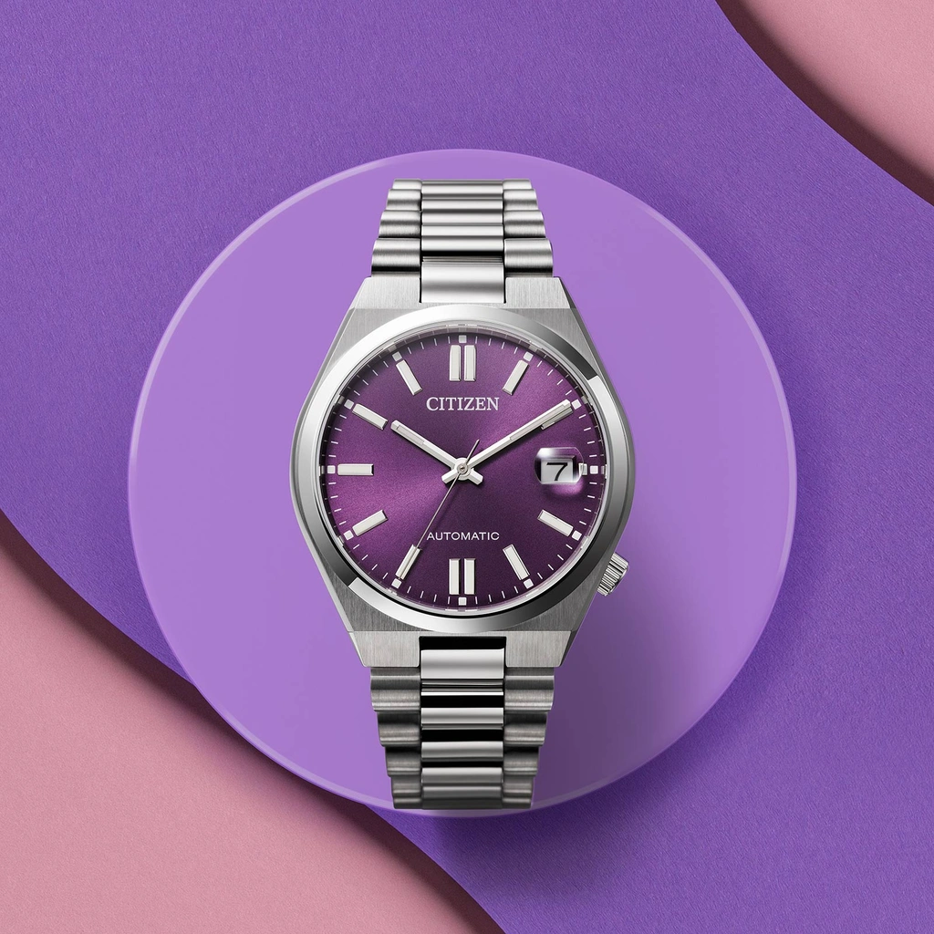 Citizen Tsuyosa Automatic - stål/lila 37mm NJ0200-50W