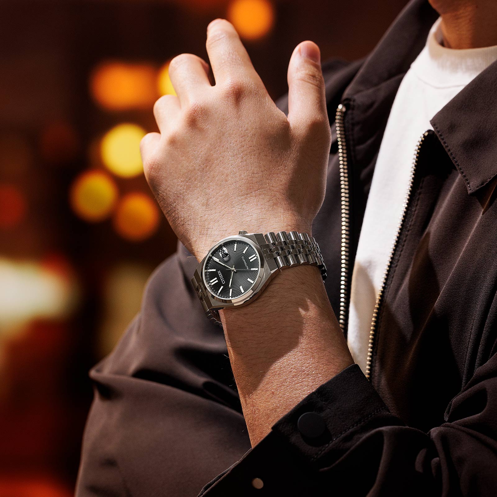 Citizen Tsuyosa 60 Automatic - stål/svart 40mm NK0020-55E