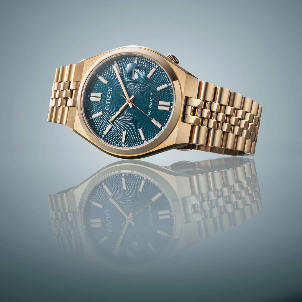 Citizen Tsuyosa 60 Automatic - guld/blå 40mm NK0023-57L
