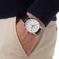 Jacques Lemans London herr, svart/vit 44 mm - 1-1844ZB