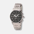Jacques Lemans London herr, stål/svart 44 mm - 1-1844ZE