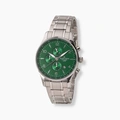 Jacques Lemans London herr, stål/grön 44 mm - 1-1844ZN