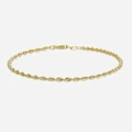 Armband dam 9k guld - Replänk 18 cm