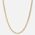 Guldfärgat halsband, pansarlänk - 38+8cm