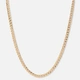 Guldfärgat halsband, pansarlänk - 38+8cm