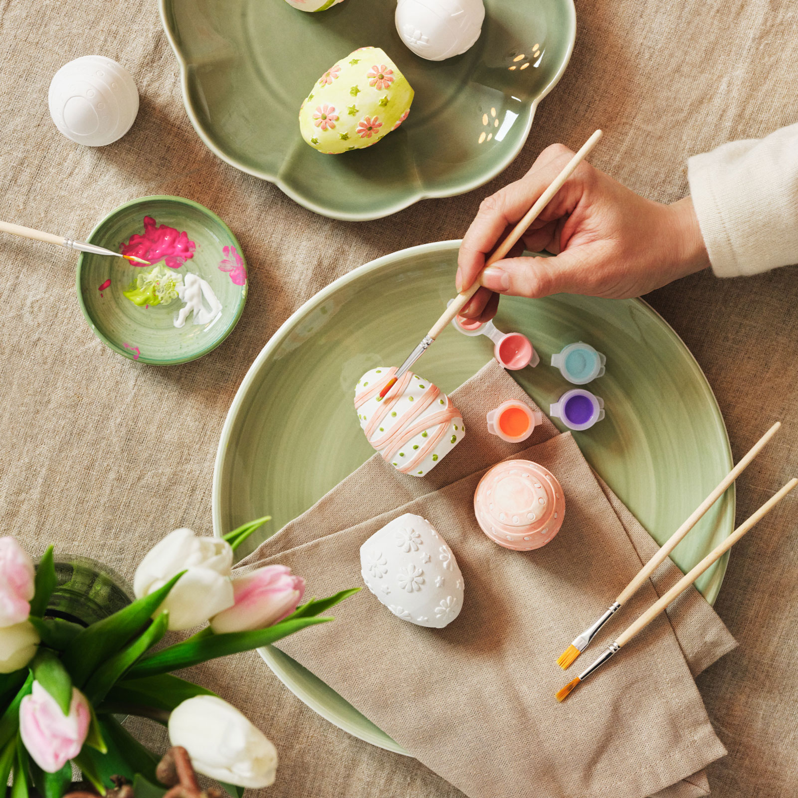 Påskmålningskit - mönstrade ägg