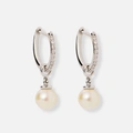 Je t´aime örhängen 18K vitguld - Coraline Lumière Akoya
