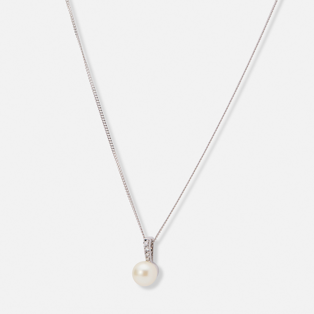 Je t´aime halsband 18K vitguld - Perle d’Huître Lumière Akoya