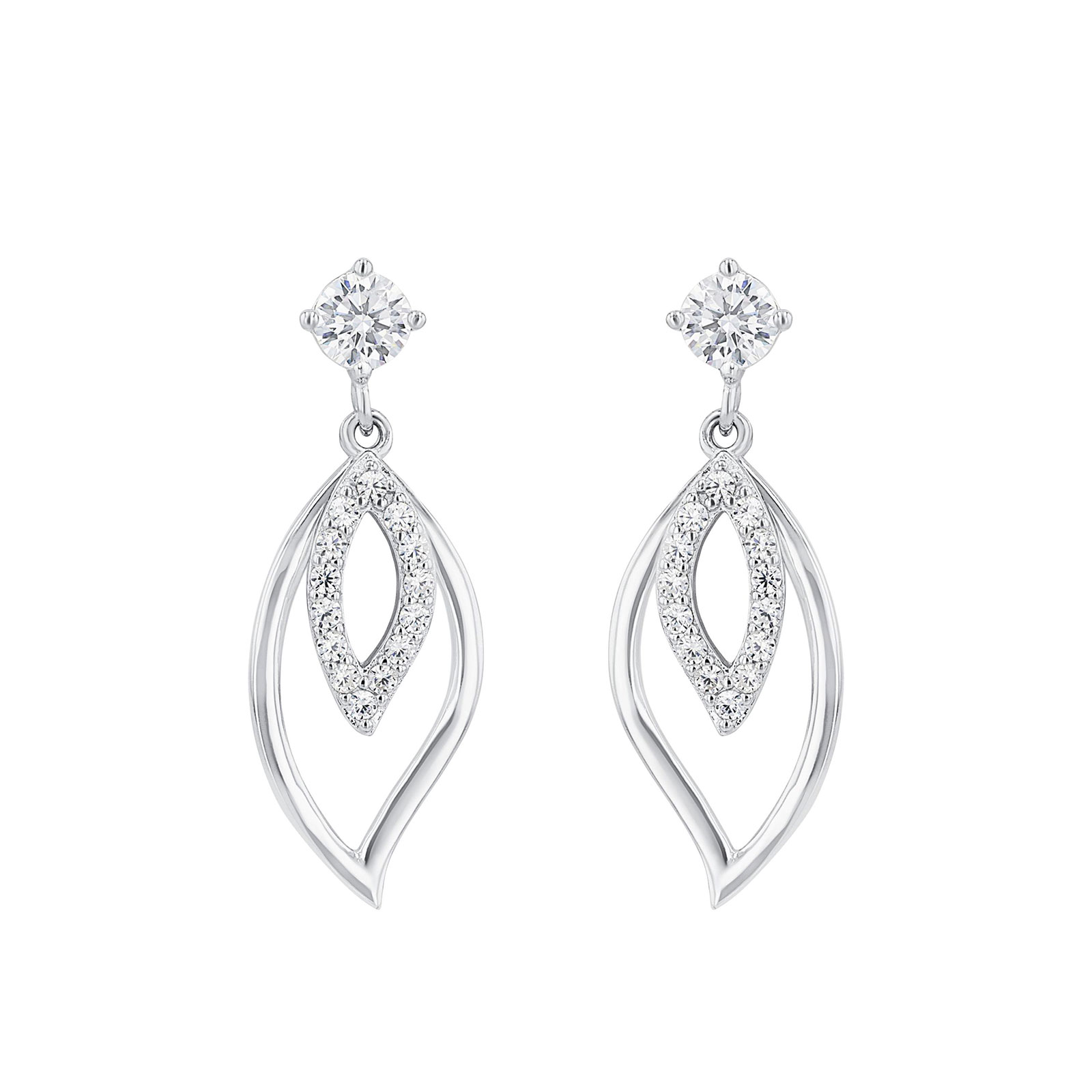 Silverörhängen, hängande lövformer - 28 mm