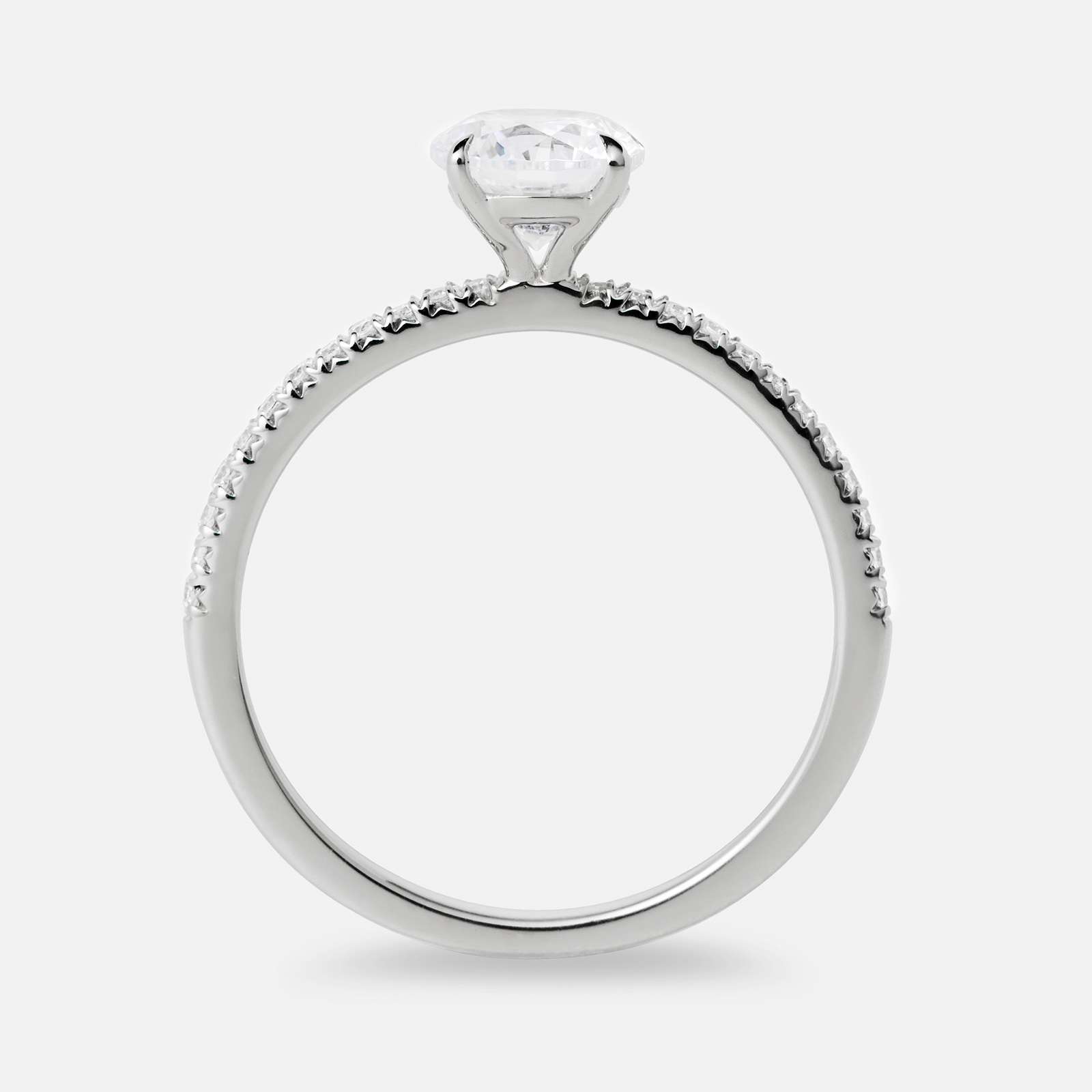 Je t´aime 18K ring vitguld - L'Élue Lumière