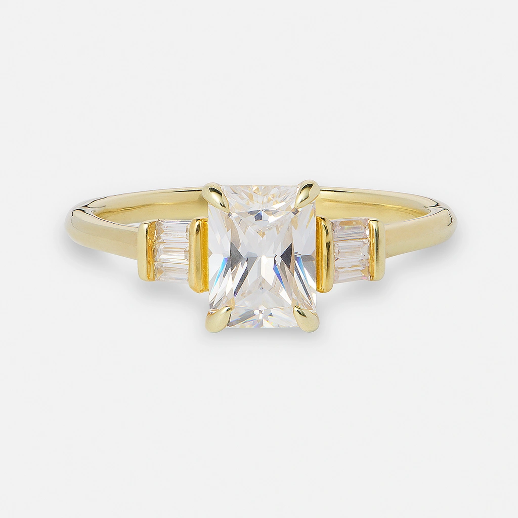 Je t´aime 18K guldring - Couronne