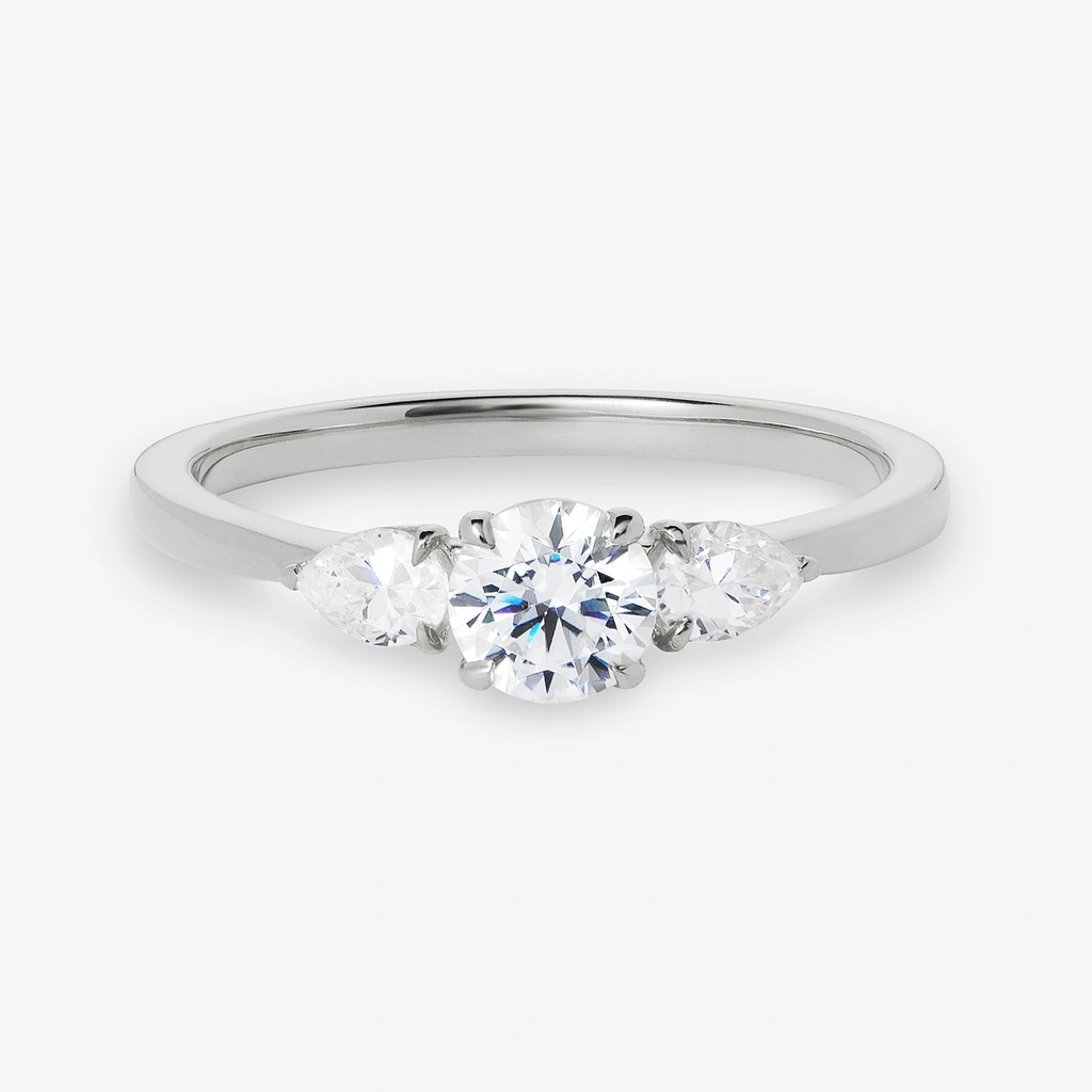 Je t´aime 18K ring vitguld - Trilogie d'Amour