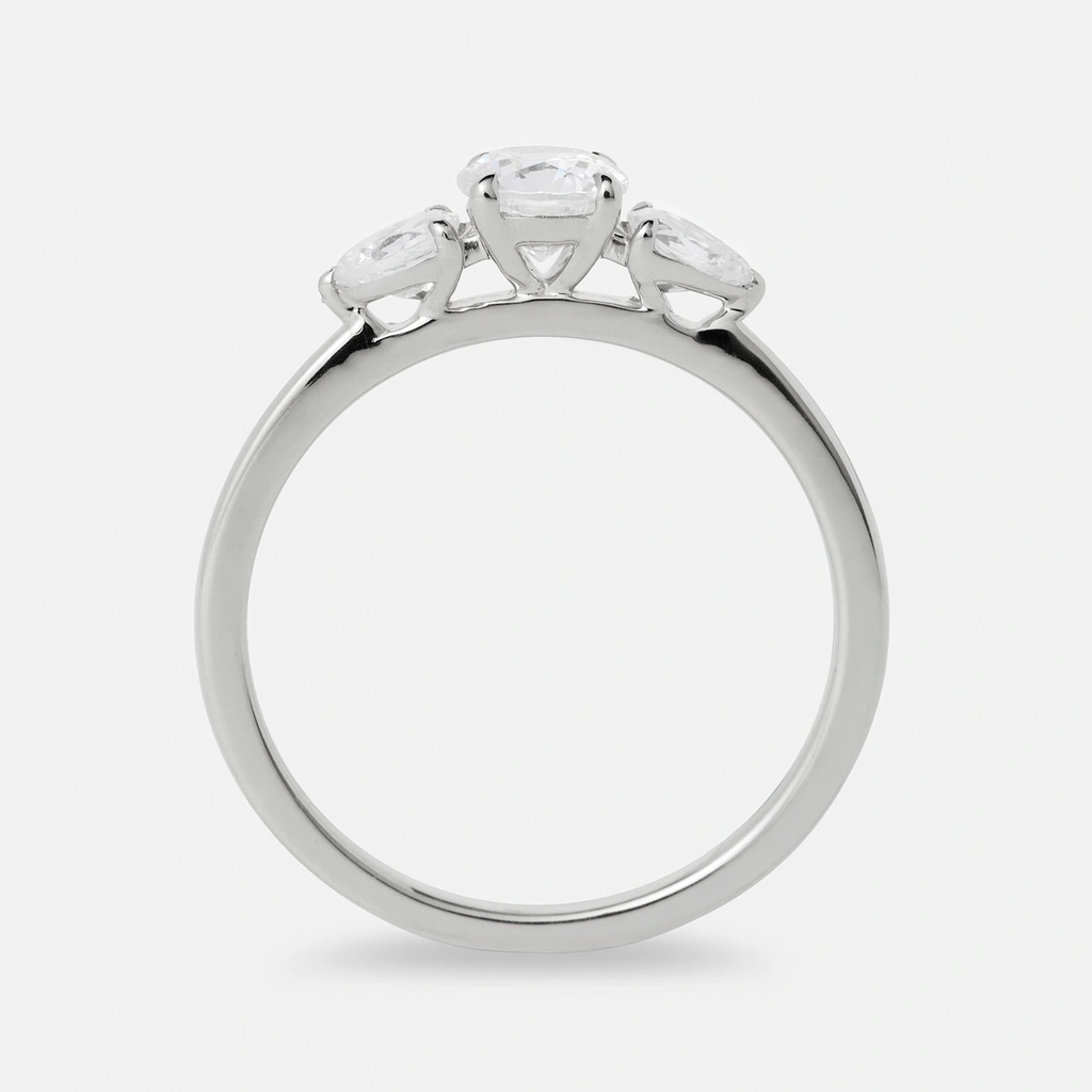 Je t´aime 18K ring vitguld - Trilogie d'Amour