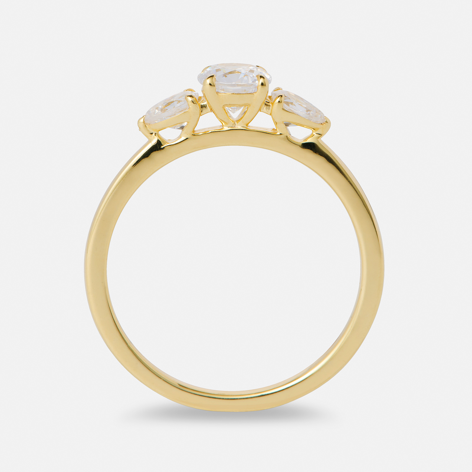 Je t´aime 18K guldring - Trilogie d'Amour